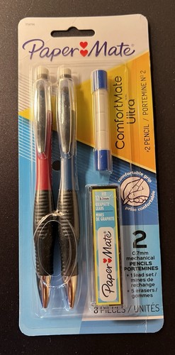 Paper Mate Comfortmate Ultra Mechanical Pencils 0.7mm 12 HB Lead erase
