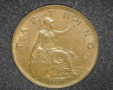 GREAT BRITAIN 1931 FARTHING KM825 GEM BRILLIANT UNCIRCULATED  ~E14