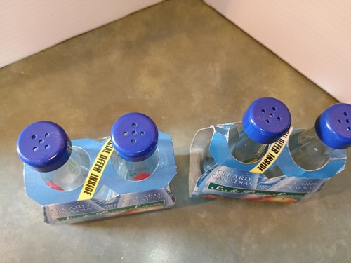 Vintage Clearly Canadian Sparkling Water Salt & Pepper Shakers Strawberry/Orange - Picture 12 of 12