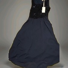 Grace Karin Blue Sleeveless Sequin Dress & Sequin Jacket Evening Wear