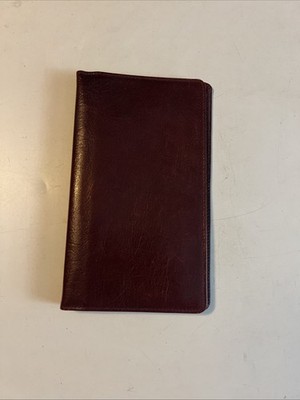 Vintage Filofax Burgundy Nappa Leather 6 Ring Planner Binder Organizer 7''