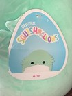 Squishmallows Abe Bearded Dragon Plush Medium 14-24 inch Green/White Washable — photo 2