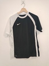 Nike Kids Dri-Fit T-Shirt Size Large (14 TO 16 Years) Black And White