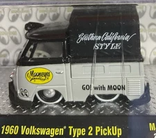 M2 1:64 1960 CUSTOM VOLKSWAGEN PICKUP TYPE 2 & CANVAS COVER OUT OF PRODUCTION!!!