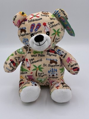 Florida Souvenir Teddy Bear Plushology Totally United 9'' Stuffed Animal