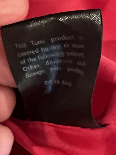 Tumi Voyageur Tangerine Orange Nylon Tote Bag Pink Lining Patent Trim 19”x12”x6” - Picture 10 of 20