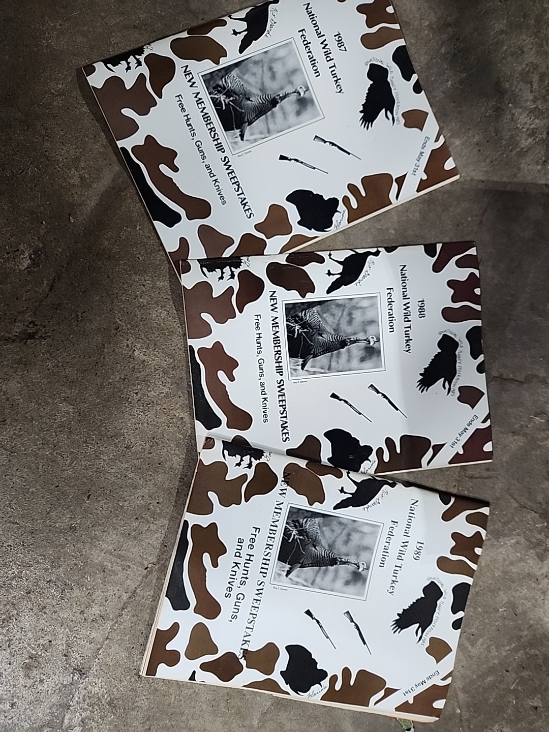 1987,88,89 National Wild Turkey Federation Books