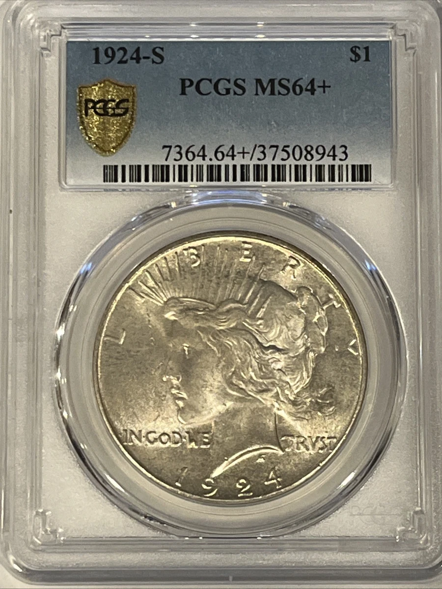 MS 64 Graded 1924 Year Peace Dollars (1921-1935) for sale | eBay