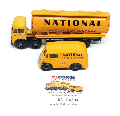 Corgi 1/50 Scale 31002 Foden FG Cylindrical Tanker & Morris J Van - Ntl Benzole - Picture 4 of 5