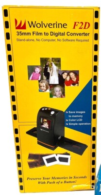 Wolverine F2D 35mm Film to Digital Converter Stand Alone No Software Needed