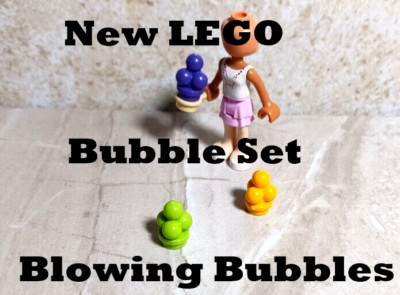 New LEGO Bubble Maker Bubbles included Assorted Colors Fun Summer Blow Bubbles