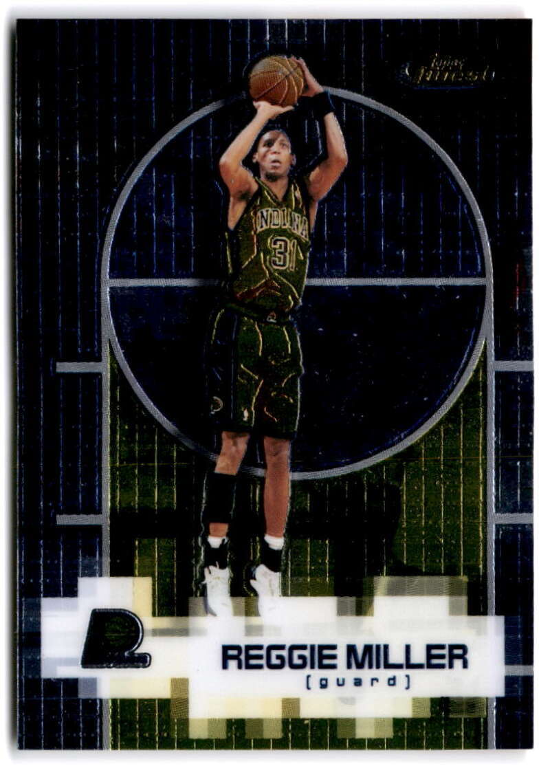 2000-01 Topps Finest #43 REGGIE MILLER  Indiana Pacers Basketball