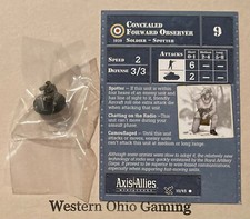 Axis  Allies Miniatures D-Day Concealed Forward Observer 10/45 NEW A A Minis