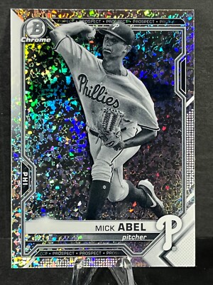 Mick Abel 2021 Bowman Chrome Black & White Mini Diamond #BCP-219