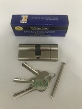 Sterling EPN3535H Euro Profile 6 Pin Cylinder 70mm (35x35), Satin Nickel (L4)