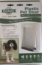 PetSafe Premium Plastic Pet Door White Small 1-15 Lbs #PPA00-10958 NEW IN BOX