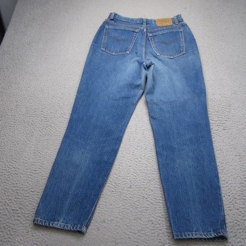 Vintage Levis 501 Jeans Women 14 Blue Faded Stone Wash Denim Made In USA - Picture 12 of 16