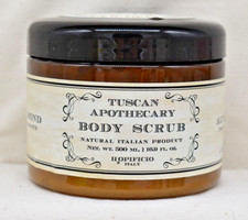 HOPIFICIO Tuscan Apothecary Natural Italian Product Body Scrub Almond Fragrance