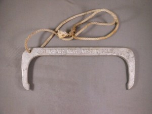 Rare 7" Abalone Measure Kearney Mfg. Fresno Ca. Cast Aluminum Measuring Tool