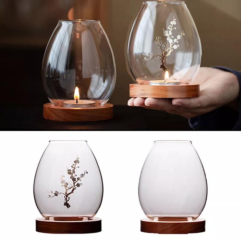 Candle Holders Glass Cover Transparent Protective Retro Oil Lamp Shade Windproof