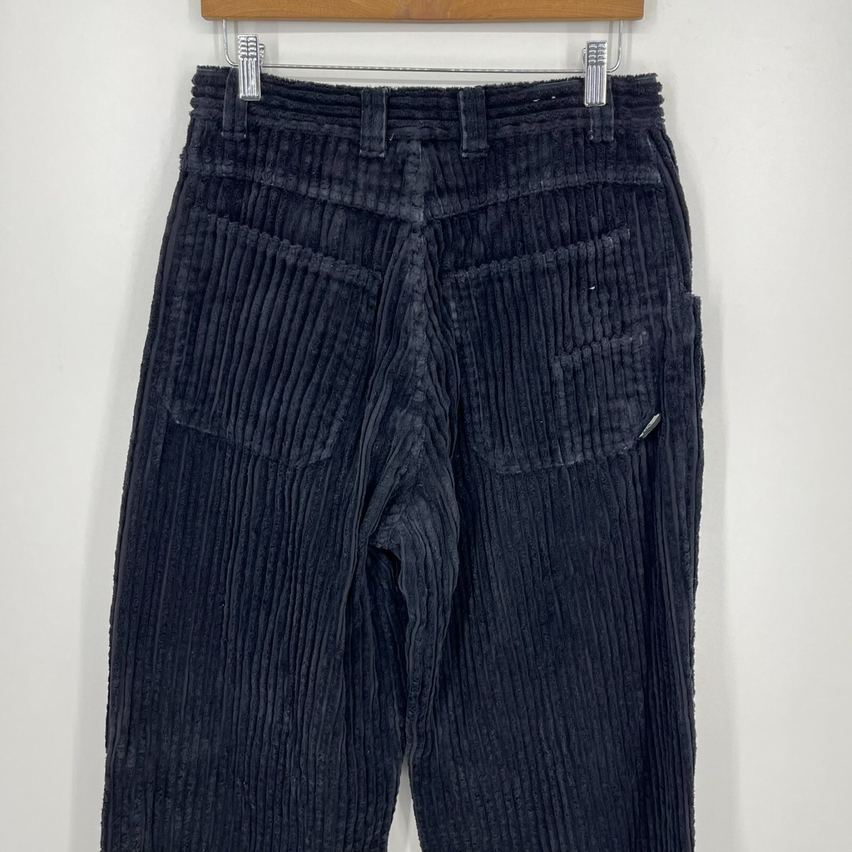 No Fear Corduroy Pants Men's Size 32 Black Baggy Wide Leg