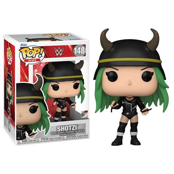 POP WWE: Shotzi Blackheart Funko Vinyl Figure (Bundled With Compatible Box Protector Case), Multicolor, 3.75 Inches