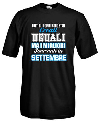 T-shirt Maglietta J847 I Migliori sono Nati a Settembre Idea