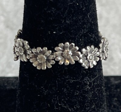 Pandora Jewelry Sparkling Daisy Flower Crown Ring Ale 56 S 925