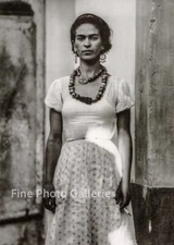 1929 FRIDA KAHLO Mexican Artist Authentic Large Format Duotone Photo Engraving