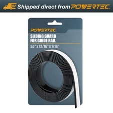POWERTEC 71911 55" Sliding Guard for POWERTEC Guide Rail, 1PK