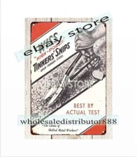 1941 High-Power Tinners' Snips woodworkers metal work tin sign mancavegarage
