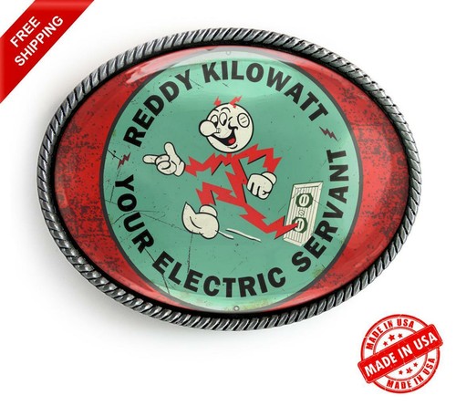 Reddy Kilowatt Belt Buckle - Retro 