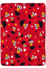 Sesame Street Fleece Blanket Elmo Design Super Soft Blanket Bed Throw