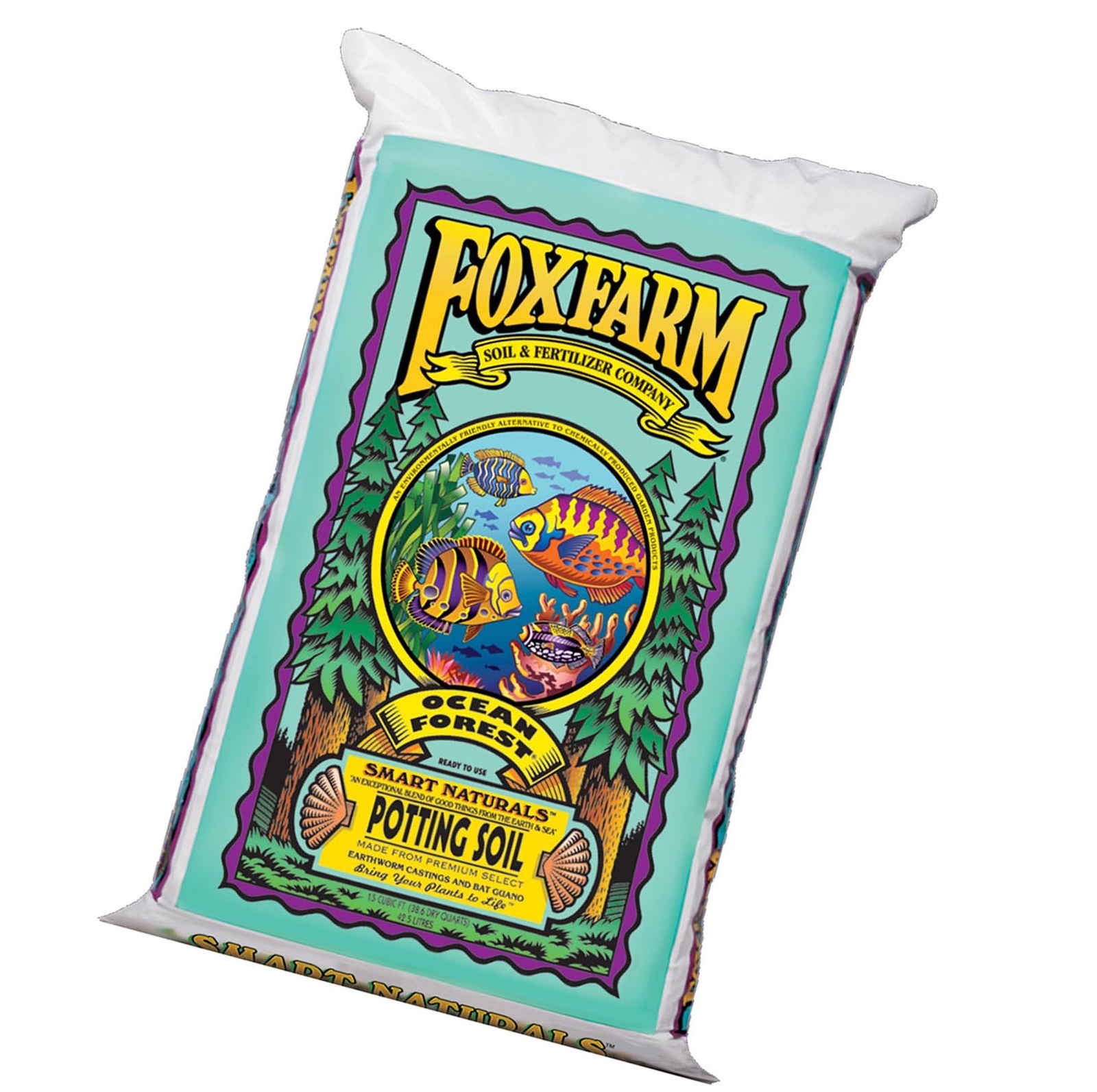 Foxfarm FX14000 Ocean Forest Garden Potting Soil Bag 6.36.8 pH, 1.5