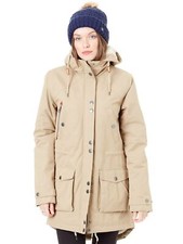 Volcom Khaki Walk On By Parka Womens Jacket M