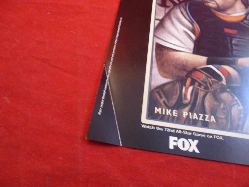 Juego de Estrellas Mike Piazza 2001 Mets de Nueva York MLB Programa Pantalla Cubierta Solo # Foto 2 de 3