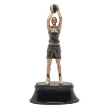Basketball Resin Art Award Trophy, 10.25" Tall, PDU 90507GS, FREE ENGRAVING 
