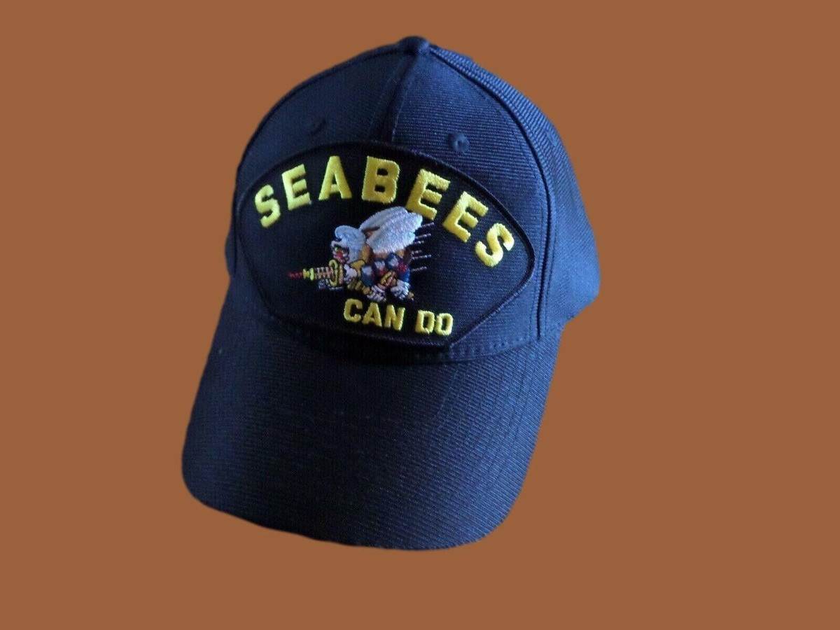 U.S NAVY SEABEES CAN DO HAT U.S NAVY OFFICIAL MILITARY BALL CAP