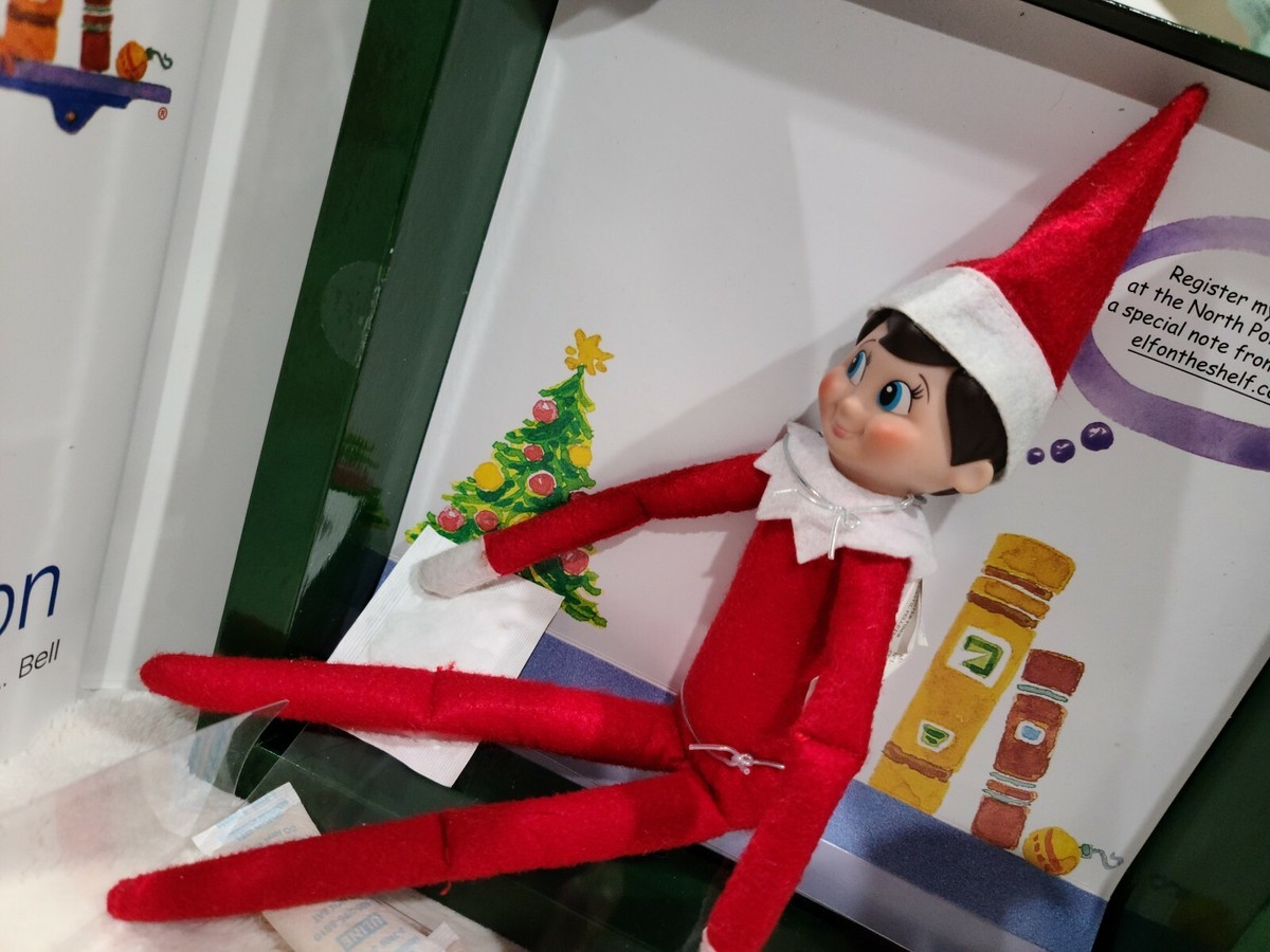 Elf On the Shelf Doll with Blue Eyes AND Christmas Story