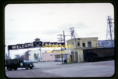 CNR Canadian National Car Fort Frances Ontario 1958, Original Dia e17b LKW
