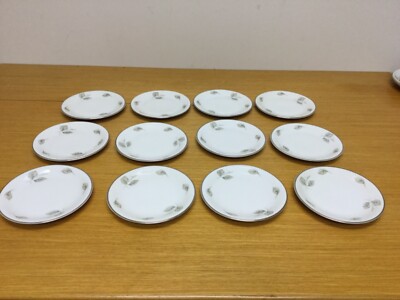 6 Mid Century Edelstein Bavaria NORMANDY 6  Bread Plates