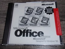 Microsoft Office 95 Pro 7.0 PC CD-ROM Windows 95 Professional Money New Sealed