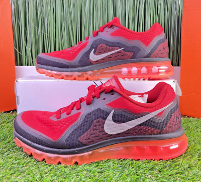 RARE Nike Air Max 2014 Mens Running Shoes Red Black 621077-601