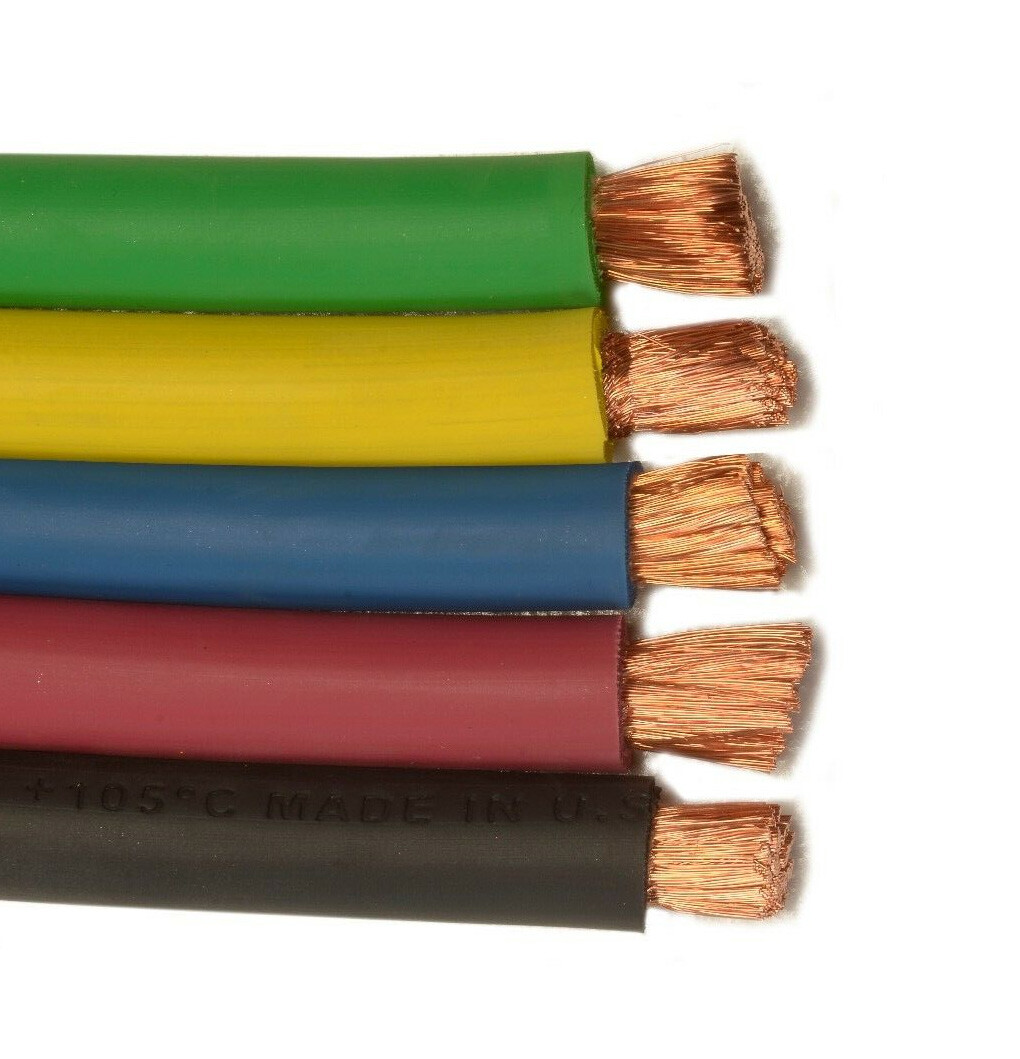 100' 4 AWG Welding Cable Class K Flexible EPDM Jacket Blue 600V eBay