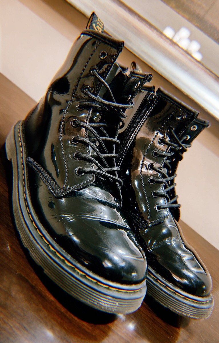 Dr. Martens | 1460 Patent Leather Zip-Up Boots Souvenir Size