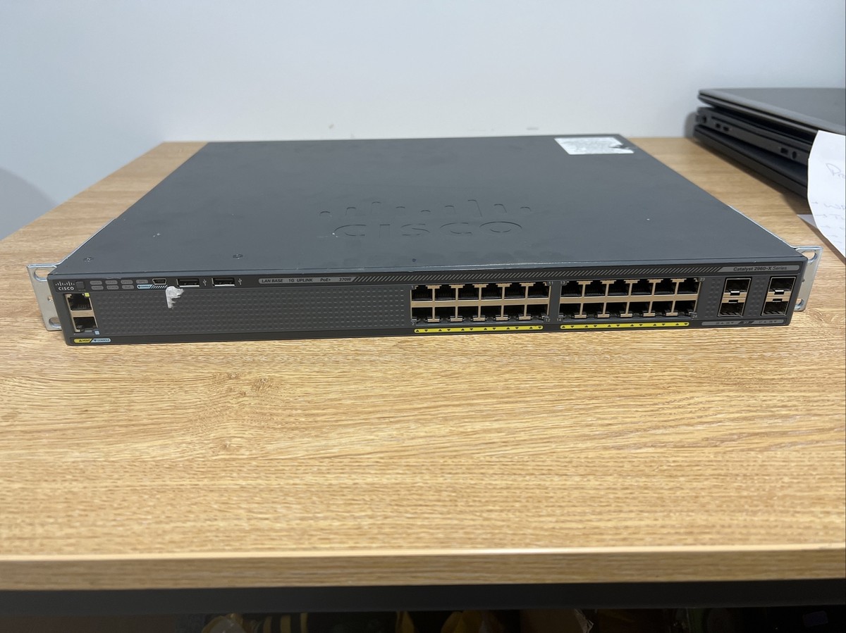 Switch Gestito Cisco WS-C2960X-24PS-L PoE, 24 Porte Gigabit RJ45 + 4 SFP, Usato In Ottime Condizioni - Foto 4