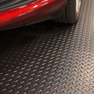 7 5 X 14 Ft Diamond Black Universal Garage Flooring Mat Trailer