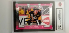 Evgeni Malkin 2017-18 PINK MAGENTA Compendium Achievement Hockey Card Grade 9.5!