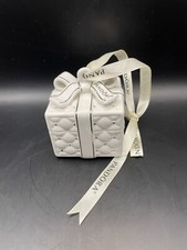 2016 Pandora Christmas Ornament Porcelain Gift Box 2016 Charm Bag White Silver