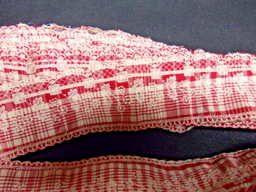 BORDO DI PASSAMANERIA IN COTONE RICAMO A MACCHINA m. 12,5 ALT. cm.5 VINTAGE n 3 - Picture 3 of 5